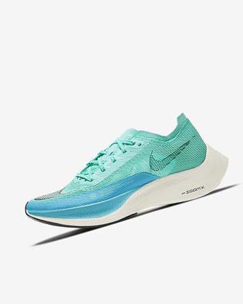 Nike ZoomX Vaporfly Next% 2 Verdes Azules Blancos Negros | MX 2462